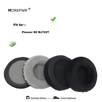 Morepwr Нова актуализация, сменяеми амбушюры за Pioneer SE-MJ722T, подробности за слушалки, кожена възглавница, velvet калъф за слушалки