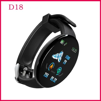 Ms D18 Bluetooth smart-часовници за мъже с 1,44-инчов екран, който проследява кръвното налягане, сърдечната честота, упражнения, часовници, водоустойчиви механизъм