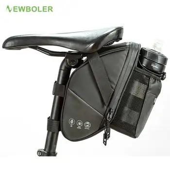 NEWBOLER Велосипедна Чанта 1,5 л Водоотблъскваща Здрава Светоотражающая МТБ Пътен под Наем С Бутилка Вода Имат Велосипедна Чанта за Аксесоари