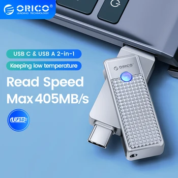 ORICO UFSD 405 Mbps 2 в 1 Двойна Флаш памет Високоскоростна Флаш-Памет OTG Type C USB A с Два Интерфейса за MacBook Android