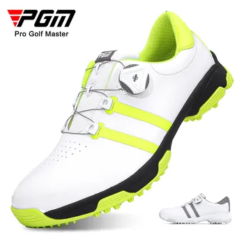 PGM / нови мъжки маратонки за голф, ежедневни обувки, шнурове с дръжки, водоустойчив нескользящая обувки, мъжки обувки за голф