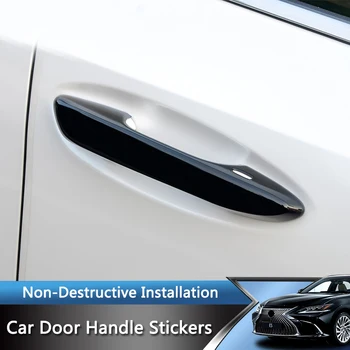 QHCP Капачка на Дръжката на Вратата на Колата Декоративна Стикер Покритие на Дръжката на Вратата, ABS За Lexus ES200 260 300H 2018-2022 Стайлинг на Външен Аксесоар