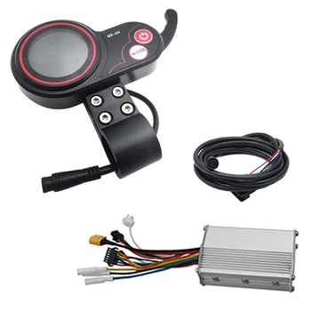 QS-S4 48V-60V Измерител на LCD дисплея на Педала на газта с палеца, За Нула 8 9 10 8X 10X Електрически Скутер 6PIN Контролер с един Задвижване