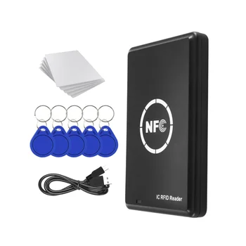 RFID NFC Фотокопирна Машина 13,56 khz Ключодържател NFC Четец за смарт карти Писател 13,56 Mhz Криптирана Програмист USB UID T5577