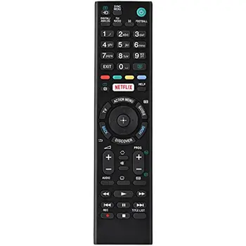 RMT-TX100D Универсално дистанционно управление за телевизора Подмяна на дистанционно управление за Sony Smart TV, черен