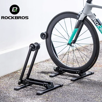 ROCKBROS Поставка за велосипед, стелажи за съхранение, подова стойка за паркиране на велосипеди, пътен МТБ велосипеди притежателя, стойка за аксесоари за мотори