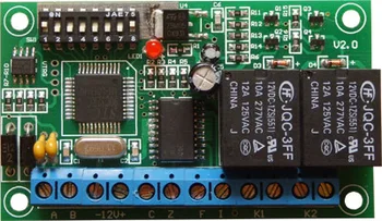 RS485 Декодер Управляващ Обектив чистачките на инфрачервена светлина 2 Пъти Превключващ Ключ Изход, съвместим с протокола PELCO