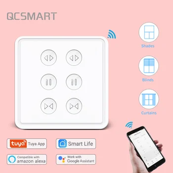 Sasha Smart Life EU Wi-Fi двоен ключ завеси дистанционно управление на щори двигател рольставни приложение таймер Google Home Алекса Echo