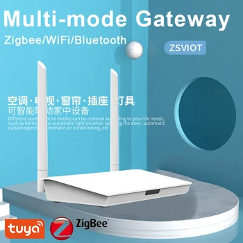 Sasha Zigbee Портал Zigbee 3.0 хъб, Bluetooth портал с конектор мрежов кабел кабелна връзка интелигентен контрол на живот