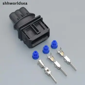 Shhworldsea 10Kit 3Way 3,5 мм жак за автомобилното гориво инжектор с НЯКОЛКО штекерными конектори КОНЕКТОР ТАЙМЕР за ХРАНЕНЕ ЗА по-младите