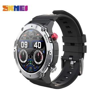 SKMEI 300 ма 1,32 инча, Bluetooth Повикване Smartwatch За Мъже На 24 H за Управление на Здравето Спорт Фитнес Тракер, Умни Часовници за IOS и Android