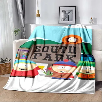 Southpark Сладки мультяшные одеяла Кадифе зимни многофункционални ультрамягкие завивки за легла покривки за Автомобили