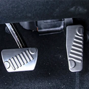 SXMA-A-мини алуминиеви апликации върху педала на спирачката и газ, автомобил сеат педали за за Jeep Wrangler JL JL1033, 2 бр.