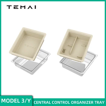 TEMAI Организатор на тавата за централната конзола 2021-2023 Tesla Модел 3/Y Аксесоари Моющийся tesla mapper