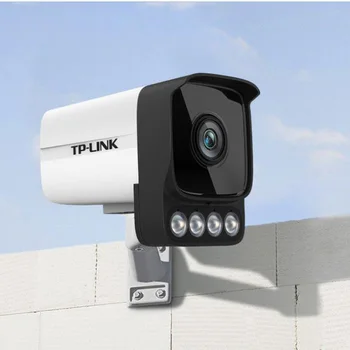 TP-LINK H. 265 4 милиона PoE HD, 4K мрежова IP камера за видеонаблюдение Цветна камера за нощно виждане за сигурност