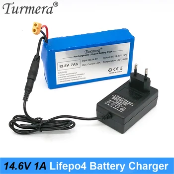 Turmera 4S 14,6 В 1A Lifepo4 Зарядно устройство за постоянен ток 5,5*2,1 мм за 4 серии 12 На 12,8 В 14,4 v 18650 32650 32700 33140 Lifepo4 Батерии Прилагането на