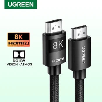 UGREEN HDMI-Съвместим 2.1 Кабел на Ултра-висока скорост 8K/60Hz 4K/120Hz за Xiaomi Mi Box PS5 Разветвительный Кабел Dolby Vision 48 gbps