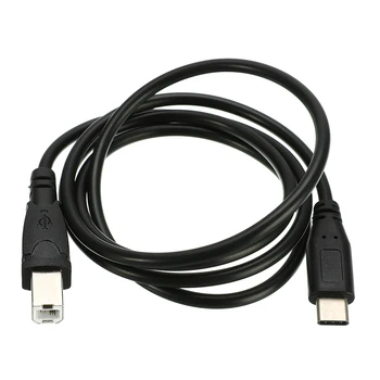 USB-C USB конектор 3.1 Type C за свързване на кабел USB 2.0 B за пренос на данни тип Мъж за мобилен телефон, принтер и твърд диск 1 м