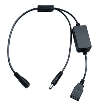 USB-Адаптер 5,5x2,1mm Жена до 5,5x2,1mm Мъжки USB конектор-Конектор за Зарядно Устройство Адаптер за 12V 5V Директен Доставка