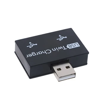 USB2.0 Газа от 1 Щепсела до 2 Порта USB Hub Адаптер Конвертор за Телефон, Лаптоп, КОМПЮТЪР, Периферни Устройства, Аксесоари За Зареждане на Компютъра