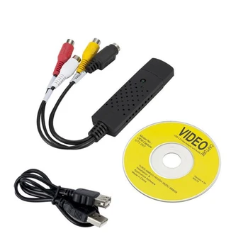 USB2.0 конвертор VHS на DVD Преобразува аналоговия видео в цифров формат за запис на аудио и видео заснемане карта