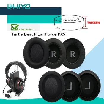 Whiyo Сменяеми амбушюры за слушалки Turtle Beach Ear Force PX5, кадифе възглавница за слушалки, чаши за слушалки, калъф за слушалки