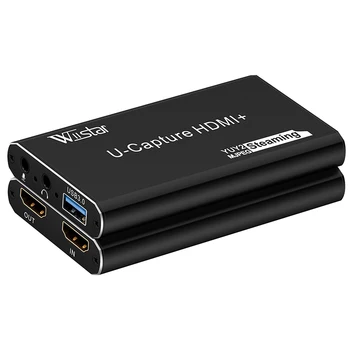 WIISTAR USB3.0 HDMI Видеозахват 60 Hz, карта на захващане HDMI, ключ, излъчване на мача на живо