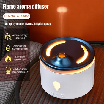 Xaomi Медуза Пламък Аромат на Етерично Масло Дифузор Ултразвукова USB Овлажнител на Въздуха с Led Лампа Аромат Дифузер За Домашно Стая