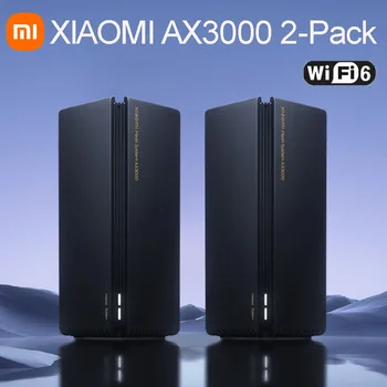 Xiaomi AX3000 2-Pack Mesh System Wifi6 2,4 G 5,0 Ghz пълен gigabit ретранслатор Wi-Fi 5G, 4 антени, мрежово удължител, мрежести рутери