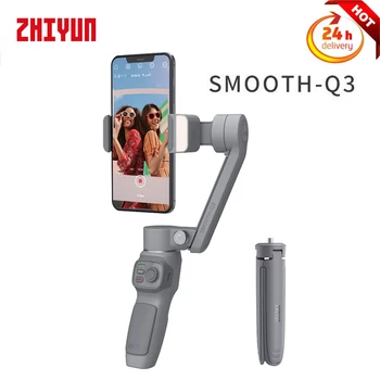 ZHIYUN SMOOTH Q3 Телефон Кардан 3-Аксиален Смартфон Ръчно Стабилизатор на Заполняющий Светлина за iPhone 13 Android Xiaomi Huawei Samsung