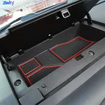 Zinky за Toyota FJ Cruiser 2007-2021 Предната и Задната Врата Слот Мат поставка за Чаши, Стелки Подлакътник Кутия За Съхранение на Подложка За Съхранение на Аксесоари