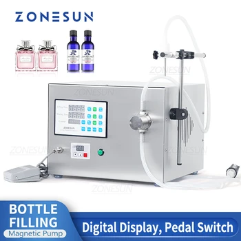 ZONESUN Машина за пълнене на бутилки Магнитен Помпа за Минерална Вода на Етерично Масло е Течност Количествен Пълнител Опаковка Производство ZS-YTMP1S