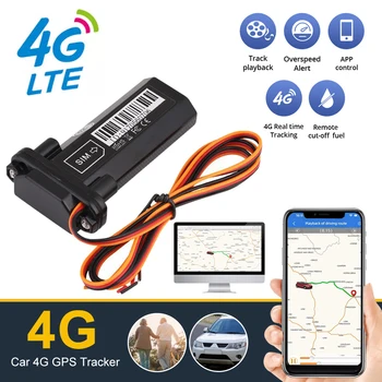 Авто 4G следа GPS устройство за проследяване на БДС колата Водонепроницаемое проследяване в реално време Безплатно приложение за GPS GSM SMS Локатор