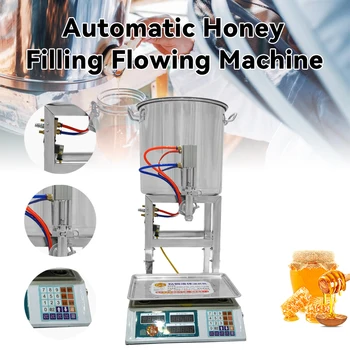 Автоматична машина за пълнене на мед, пропускающая 50 г ~ 2500 грама, машина за пълнене на вискозни паста за пчеларите, суппилер за пчеларите
