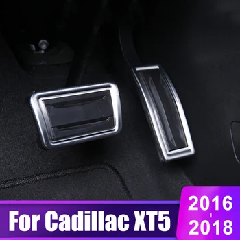 Автомобилен стайлинг от алуминиева сплав, педала на газта, педали, спирачки, нескользящие подплата, чанта за Cadillac XT5 2016 2017 2018, аксесоари