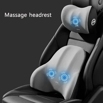 Автомобилна масажът подкрепа на талията, офис възглавница на облегалката на седалката, облегалката за глава, поддръжка възглавници, имитирующая вибрациите на лице, масажна възглавница, въздушна възглавница за