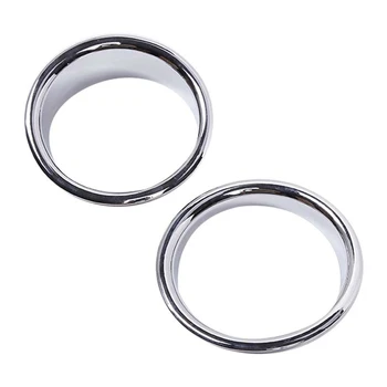 Автомобилни пръстени за предните фарове за мъгла, фарове, за украса на капачки за аксесоари H2 2003-2009, ABS сребрист