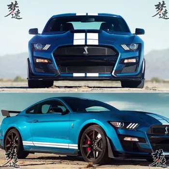 Автомобилни стикери за състезателен автомобил на Ford Mustang personality с дизайн на успоредна линия спортни стикери