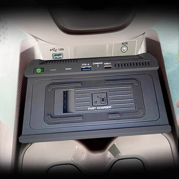 Автомобилното безжично зарядно устройство QI 15 W, бързо зарядно устройство за телефон, поставка за зареждане, стойка за телефон за Honda CRV 2021 2022, аксесоари