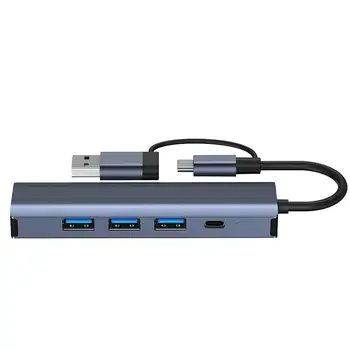 Адаптер USB 3.0 Type C 3 към Ethernet порта USB 3.0 Компактен USB-удължител hub Gigabit Ethernet LAN мрежов адаптер за настолен КОМПЮТЪР