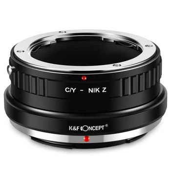 Адаптер за закрепване на обектива K & F Concept за обектив Contax Yashica CY Mount към тялото на камерата Nikon Z6 Z7