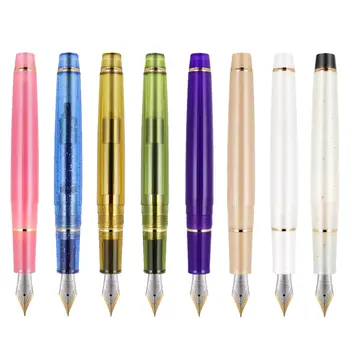 Акрилна писалка Jinhao 82 Spin Golden EF F Nib Elegante с мастило за писане Химикалки за бизнес офис ученически пособия подарък дръжка