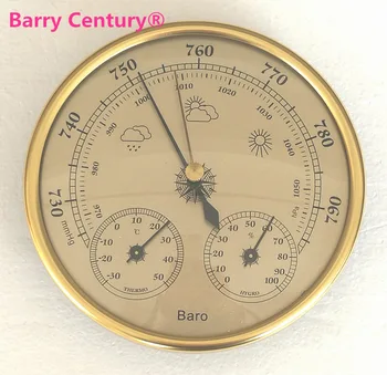 Барометър, термометър, влагомер, 128 mm, 3 в 1, влага, измерване на температура, измервателният влагомер, така че, метеорологичната станция