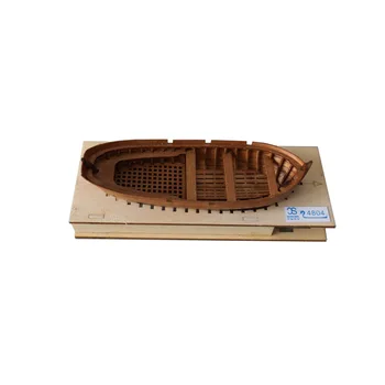 Безплатна доставка, набор от модели дървени спасителни лодки в мащаб 1/48, изрязани с лазер, 134,5 мм, модел забавна лодки
