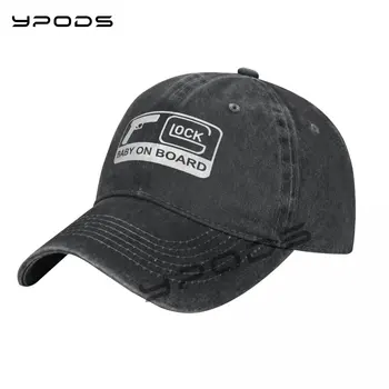 Бейзболна шапка на ГЛОК BABY ON BOARD за мъже и жени, високо качество шапки с индивидуален дизайн, капак за татко, шапка