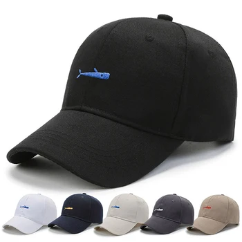 Бейзболни шапки с бродерия под формата на рибки, бейзболни шапки в стил хип-хоп, шапки за момчета и момичета, шапки-бейзболни шапки, ежедневни шапки за татко, регулируеми козирки, мъжка шапка