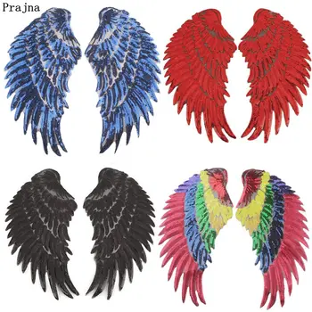 Бижута с крила на ангел Праджня, ленти за облекло, аксесоари, цветни апликации с крила на ангел, украса за дамски якета