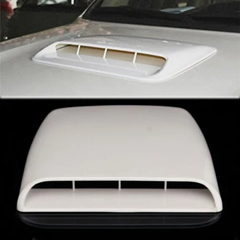 Бял/черен Автомобилен стайлинг Въздух Турбо качулка Вентилационни капачка на предния капак Универсален декоративен