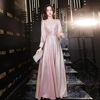 Вечерна рокля Хонг Hu за жени 2023, ново модно приталенное сватбена рокля за жените, рокля за бала
