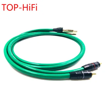 Вид на двойка ТОП-HiFi-SNAKE - аудио кабел с конектор RCA-XLR кабел RCA Male-XLR Male с кабел MCINTOSH USA-Кабел